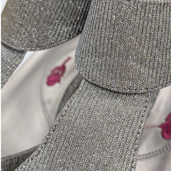 Ros Hommerson Silver Slingback Heels with Kitten Heel - Picture 11 of 13